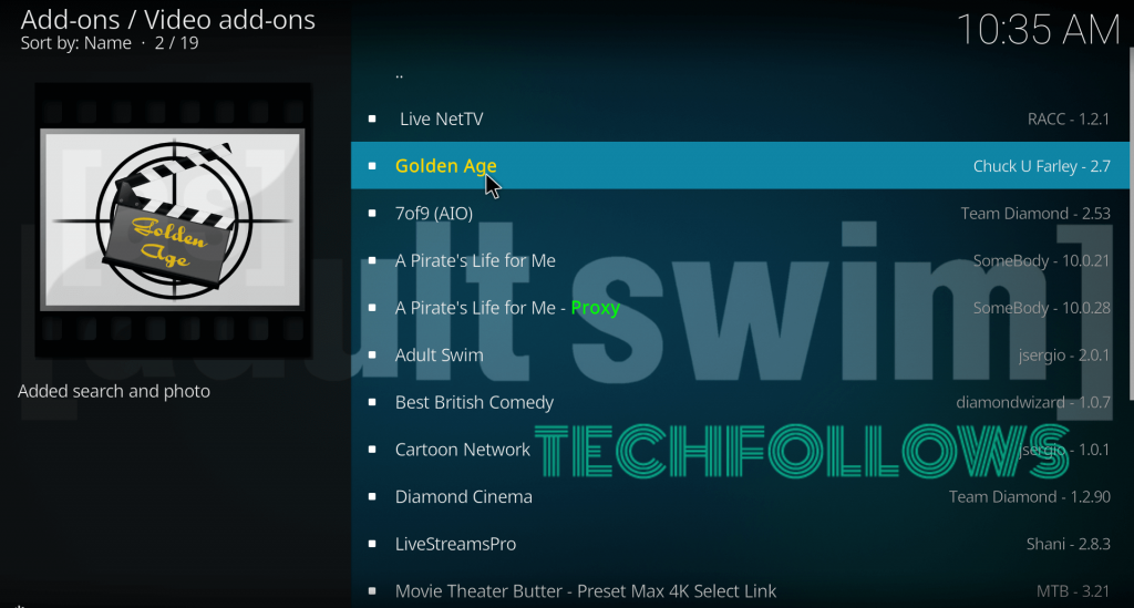 Golden Age Kodi Addon