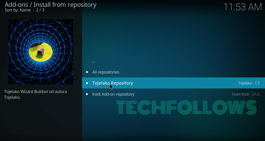 Select Tojelako Repo