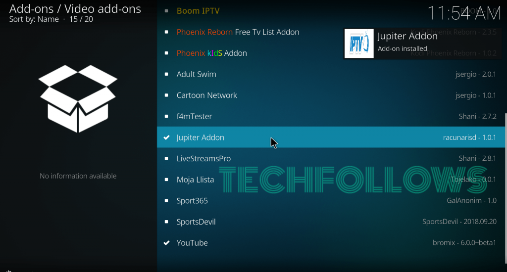 How to install Jupiter Kodi Addon  Updated - 90