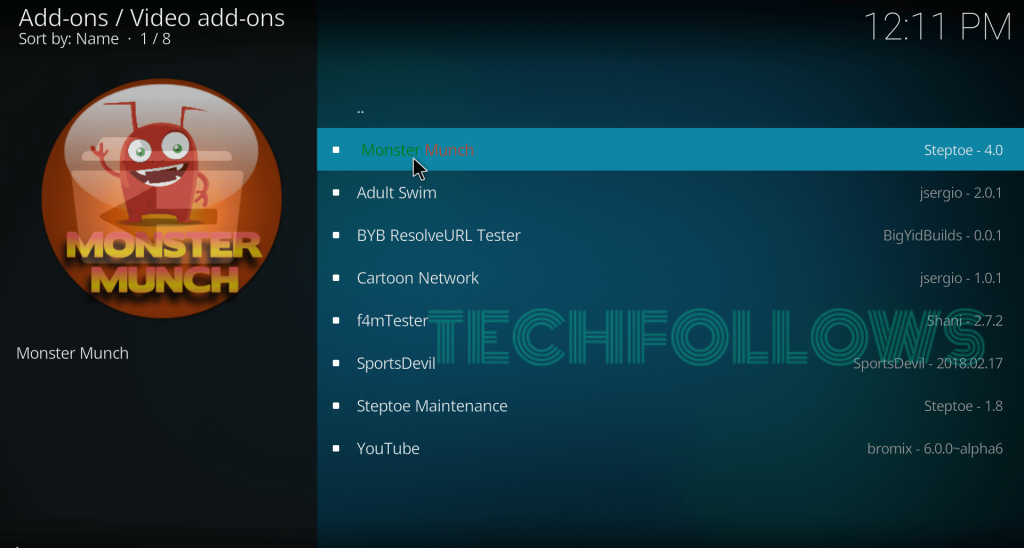 Monster Munch Kodi Addon