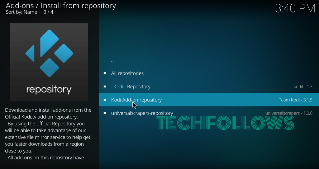 Click Kodi Addon repository