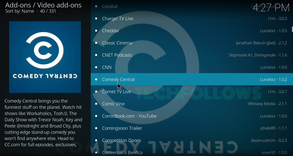 Select Comedy Central