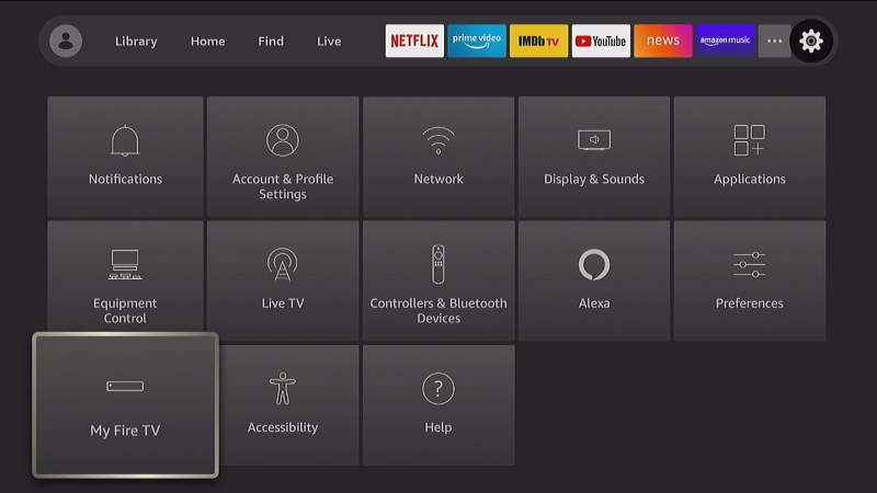 Click My Fire TV under Developer Options