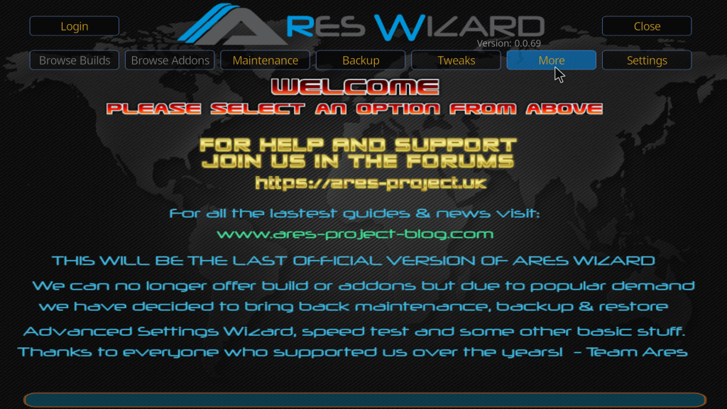 Reset Kodi