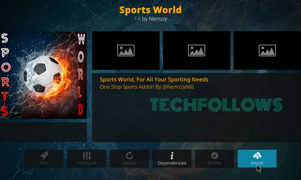 Sports World Kodi Addon