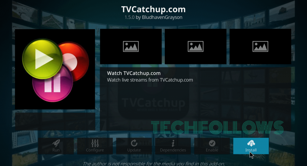 TVCatchup Kodi Addon