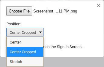 Select the Position of Image