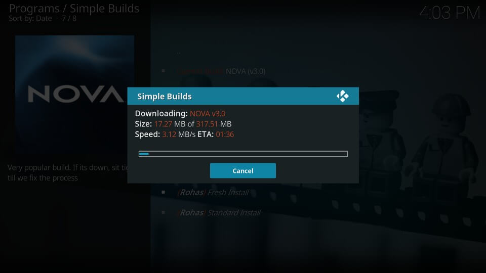 Nova Kodi Build