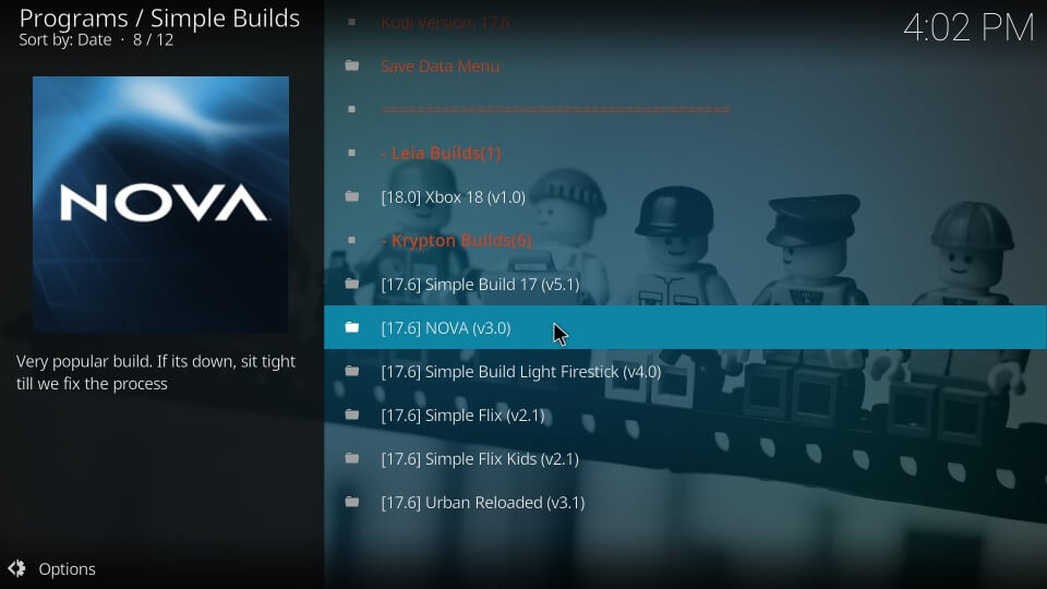 Nova Kodi Build