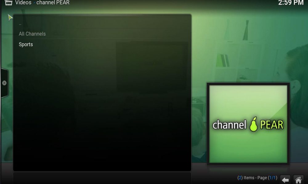 Channel Pear Kodi Addon