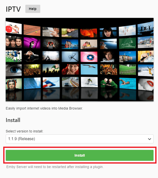 Emby IPTV Plugin