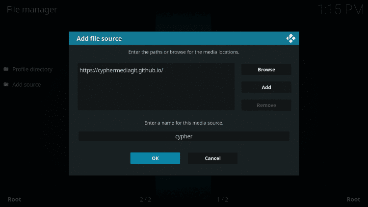 Cypher Media Kodi Addon