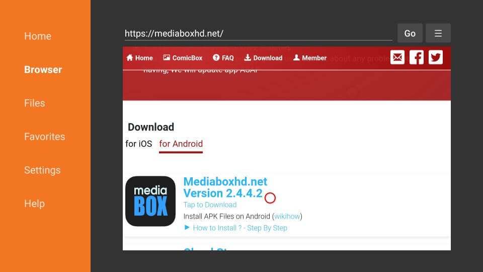 MediaBox HD on Firestick
