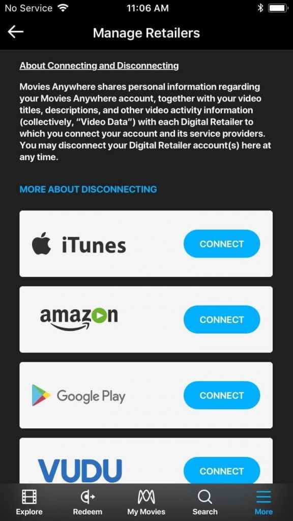Click Connect to chromecast iTunes