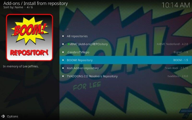 Boom Kodi Addon