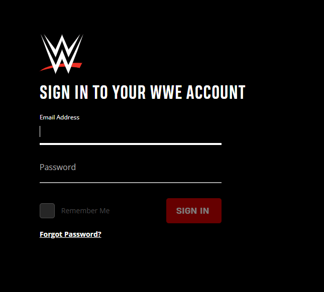 Sign in to your WWE account 