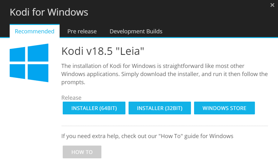 Kodi 18.5 Leia