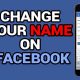 change name on facebook