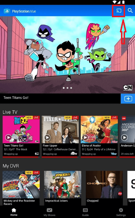 Chromecast PlayStation Vue