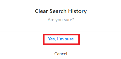 Clear Instagram Search History on PC