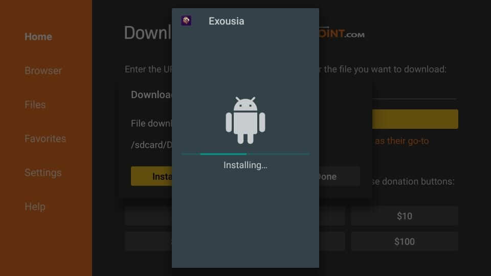 Exousia Apk on Firestick