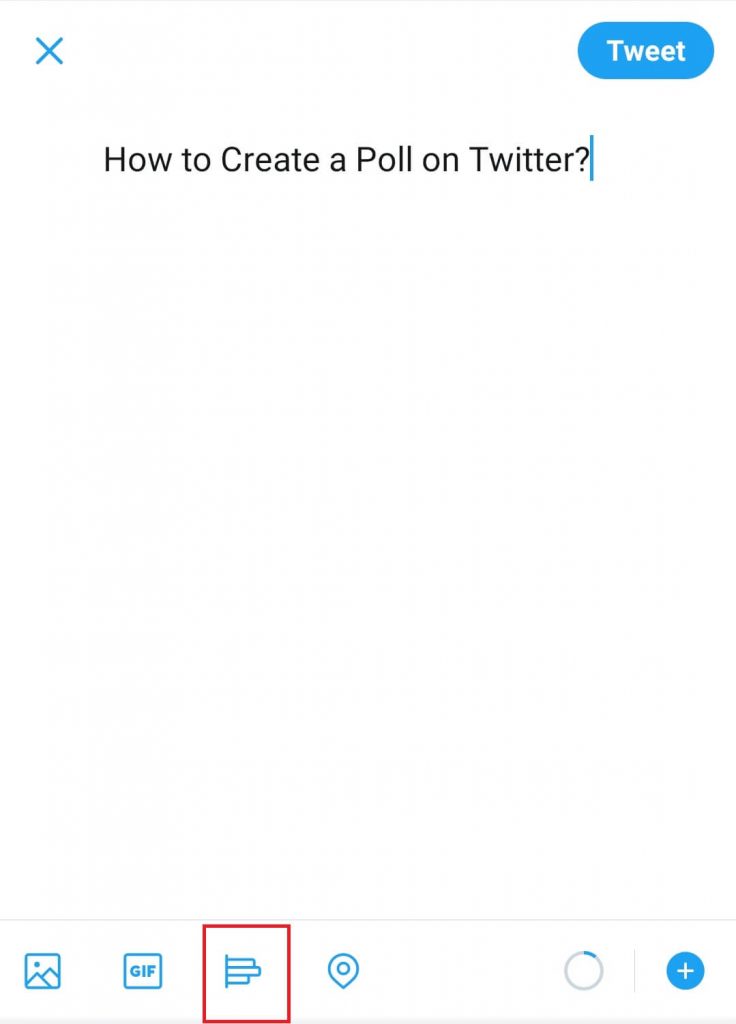 create twitter polls using app