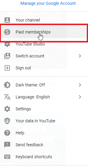 Cancel YouTube Subscription on PC