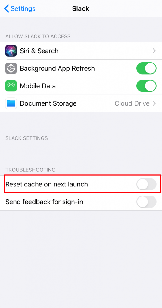 Clear Cache on iPhone