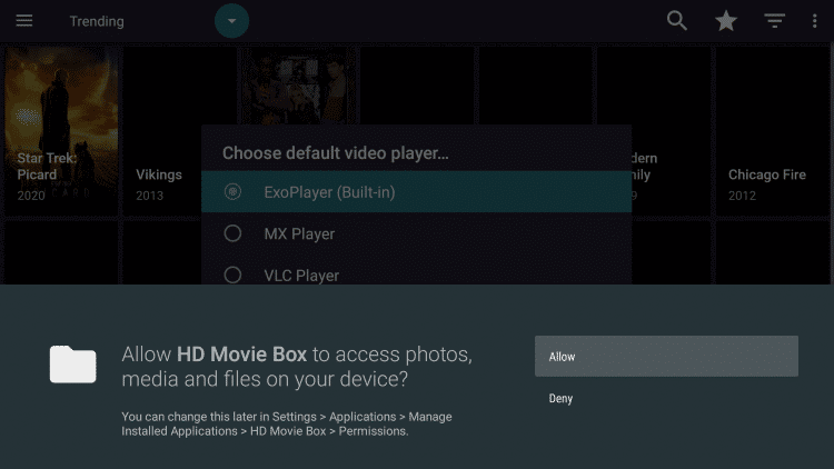 Install HD Movie Box