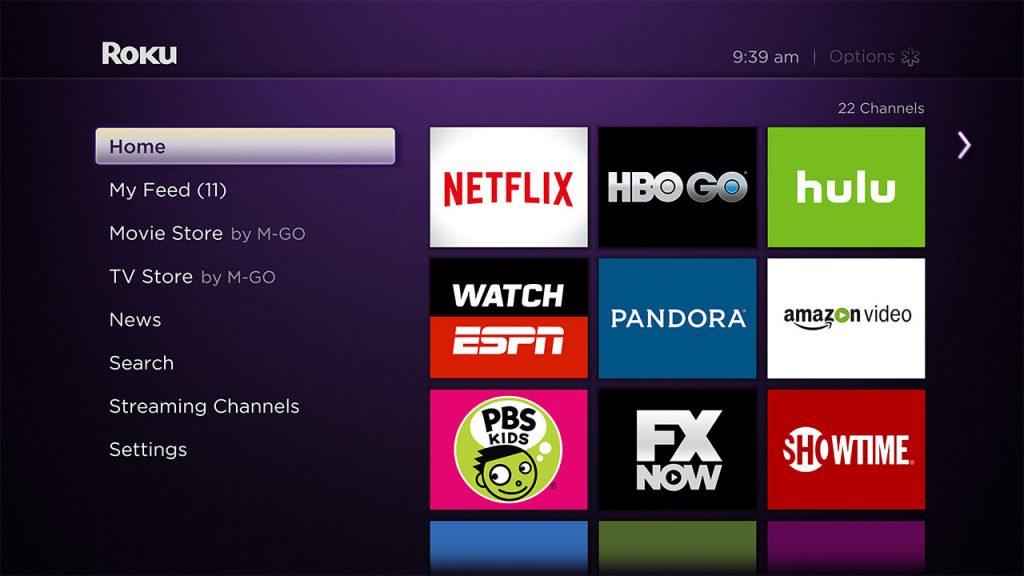 Go to Roku Home screen 