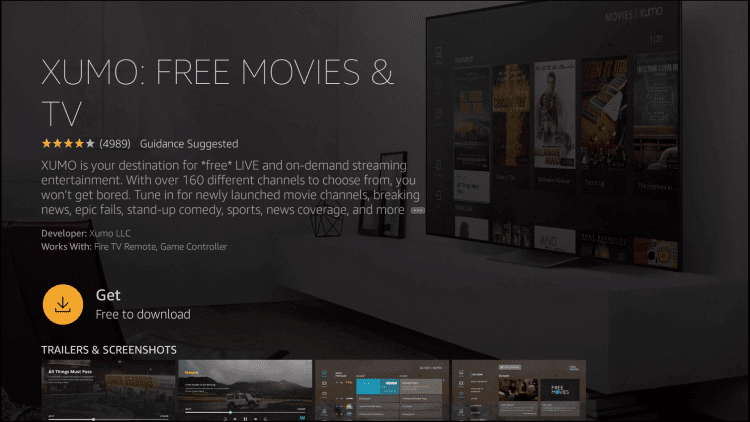 Install Xumo on Firestick