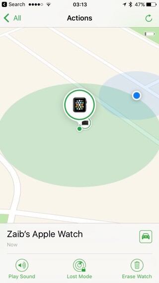 find Apple Watch