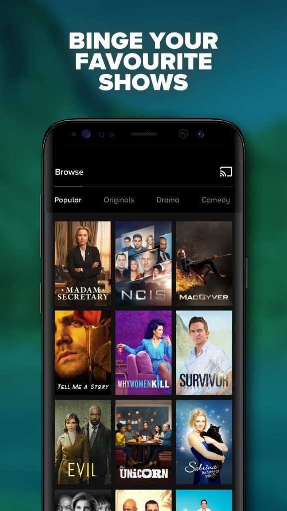 CBS All Access Chromecast using Mobile