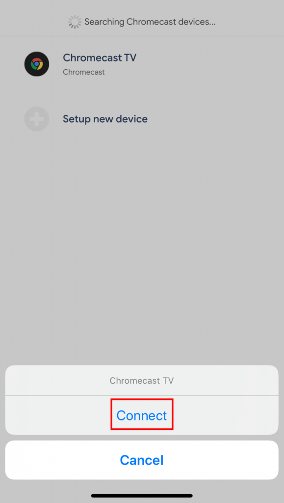 Chromecast Instagram using iPhone