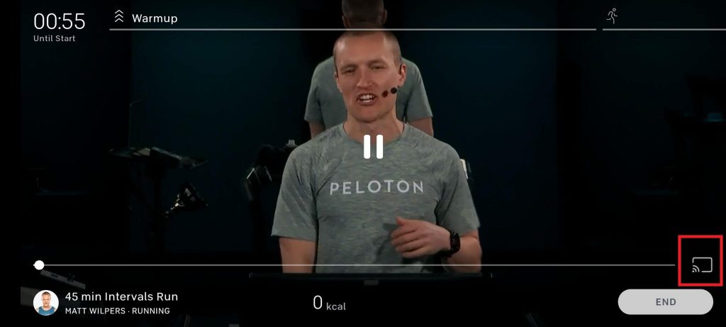 Chromecast Peloton Classes using Android and iOS