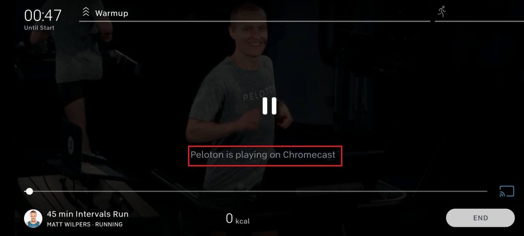 Chromecast Peloton Classes using Android and iOS
