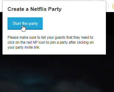 Chromecast Netflix Party
