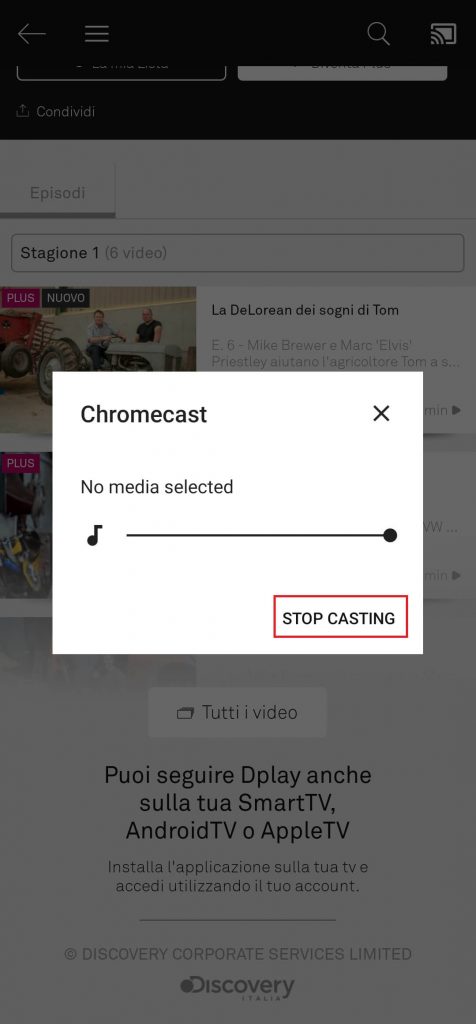 Watch dplay on Chromecast