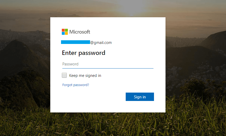 Provide Password