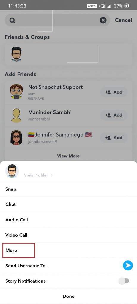 Block Someone on Snapchat