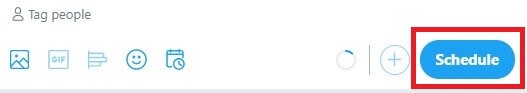 how to schedule tweets on twitter