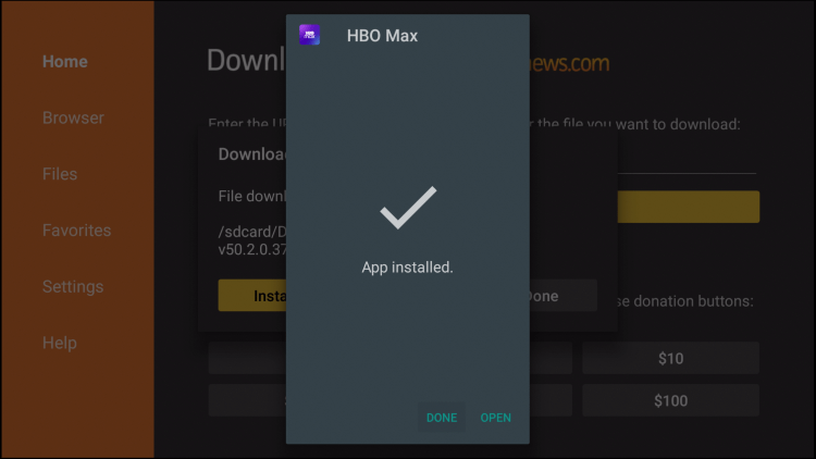 HBO Max on Firestick