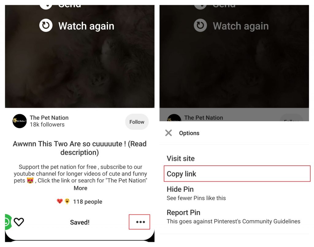 Save Pinterest Videos on Android