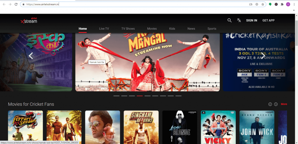 How to Chromecast Airtel TV  Airtel Xstream  from Mobile to TV - 92