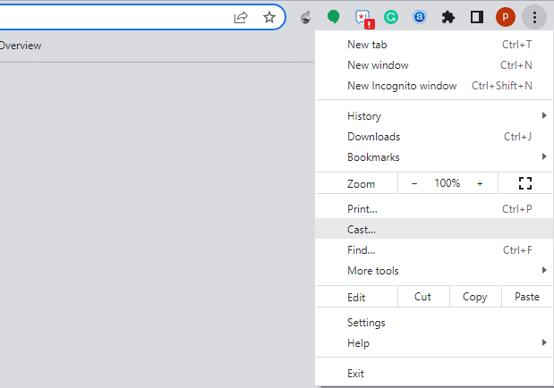 Tap Cast to Chromecast WhatsApp