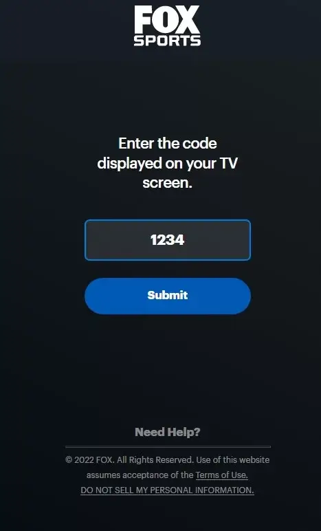 Enter the code and click Activate