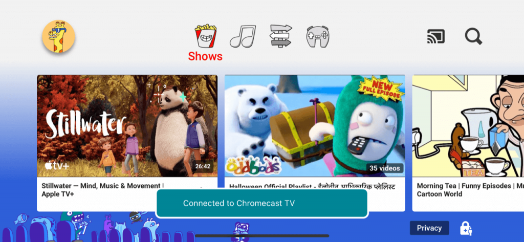 Chromecast YouTube Kids Using Android/iPhone