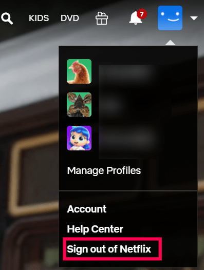 Log out of Netflix on Roku