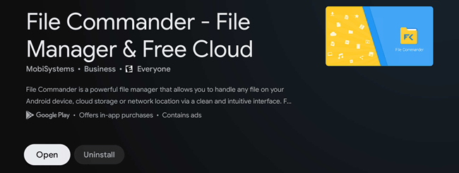 File Commander to Sideload Apps on Chromecast With Google TV