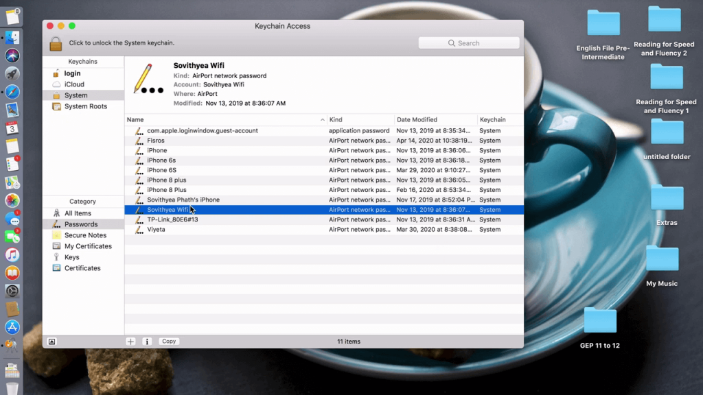 How to Find Saved WiFi Passwords on Mac - 63
